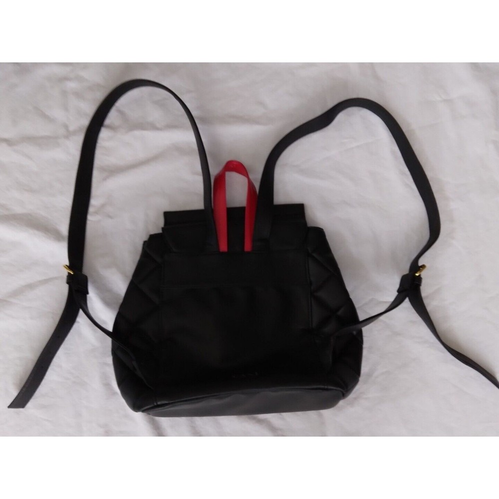 Dani by Danielle Nicole Disney Minnie Mouse Black Quilted Red Bow Backpack - Picture 4 of 9